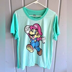 Gamers Super Mario Tee Top